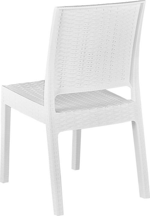 Produktbild Beliani Gartenmöbel Set Rattanoptik weiss 4-Sitzer FOSSANO (80 cm)
