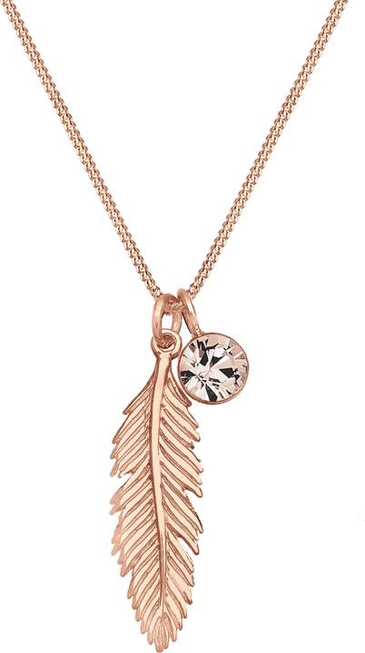 Actual product image Elli Boho, Feather (925 sterling silver, Glass crystal)