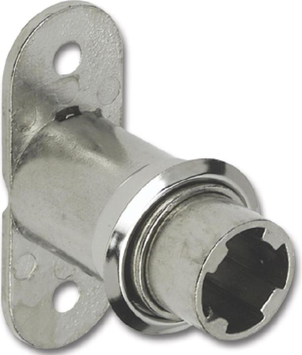 Hekna Cylinder push-turn lock 6028 Zamak nickel-plated
