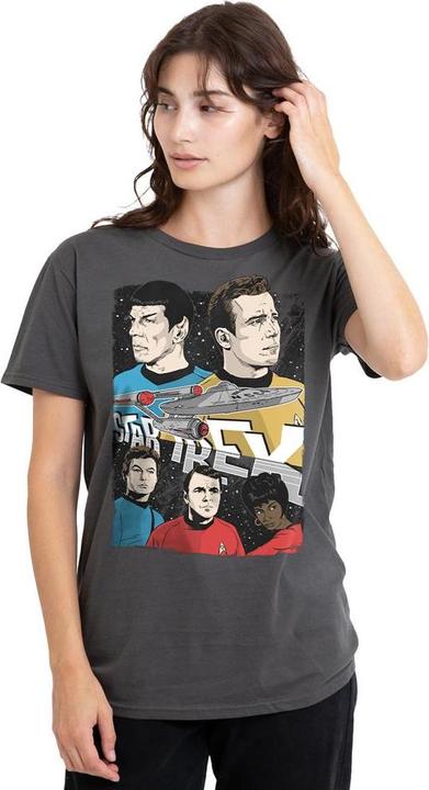Actual product image Unisex Adult Illustrated Crew T-Shirt (M)