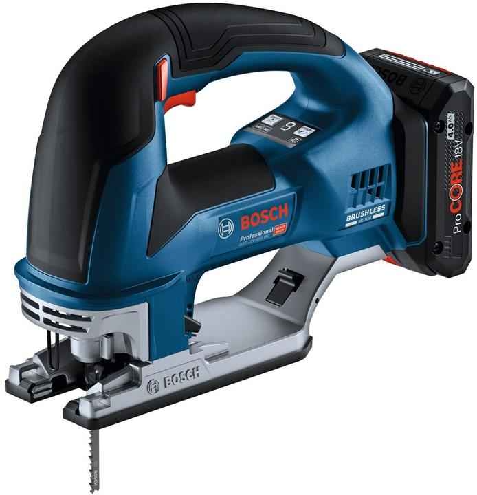 Abdeckhaube Staubabsaugung, 1 x Stichsägeblatt T 144 DP, 1 x Stichsägeblatt T 308 BP, L-BOXX 136, Precision for Wood, GST 18V-155 BC, 1/1-L-BOXX-Einlage für Gerät und Ladegerät