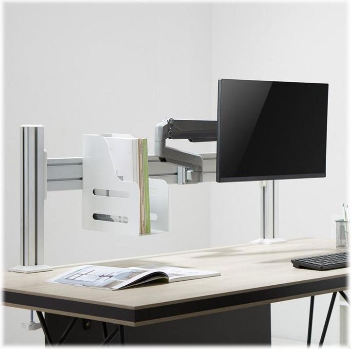 Actual product image InLine Slatwall Lifter Monitor Mount silver grey (Wall, Ceiling, 32.01")