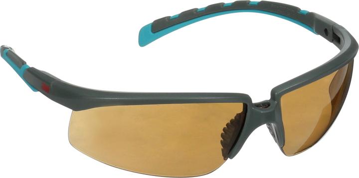 Actual product image 3M Solus safety glasses lens brown, scratch resistant