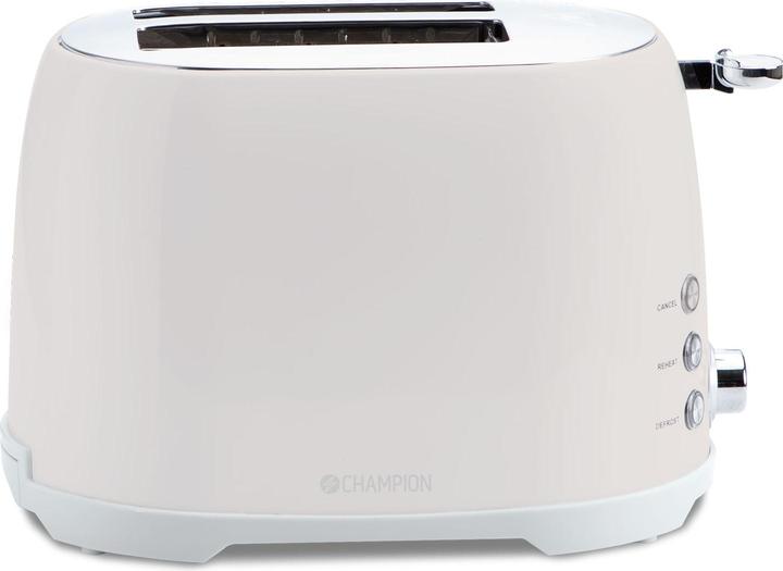 Actual product image Champion Toaster 2 slices 800W BR610 Cream white series