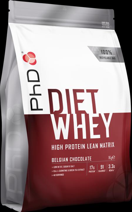 Image du produit PhD Nutrition Diet Whey (Chocolat belge, 1 pcs, 1000 g)