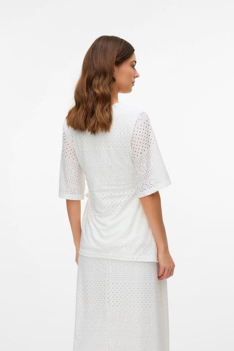 Image du produit Mamalicious Normal geschnitten V-Ausschnitt Top Bluse (L)