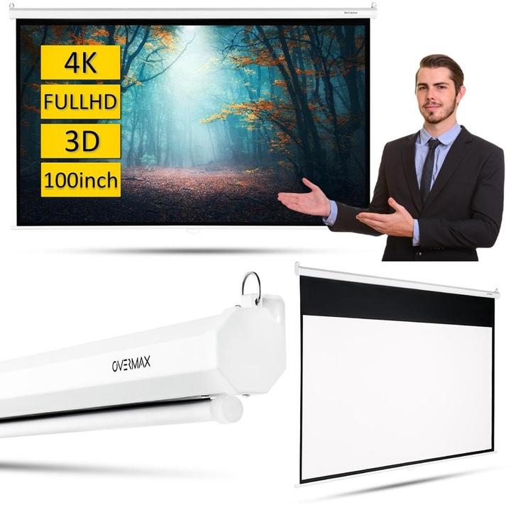 Actual product image Overmax Semi-Automatic Screen 100 (100", 16:9)