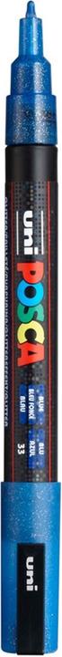 Produktbild Posca Marker PC-3M Rundspitze (Glitter Blau, 1.30 mm, 1 x)