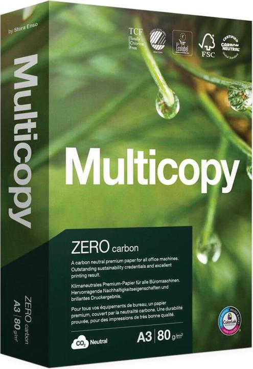 Produktbild Multicopy Universalpapier zero FSC (80 g/m², 500 x, A3)