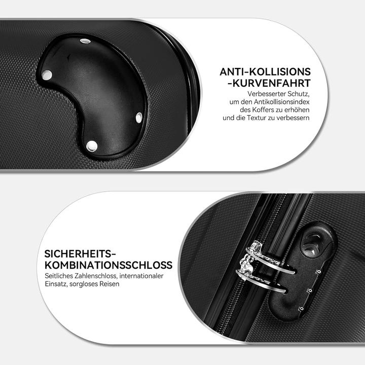 Produktbild Beibye Hartschalen-Reisekoffer-Set (110 l, Handgepäck (bis 50l), M (50 - 90l), L (90 - 115l))