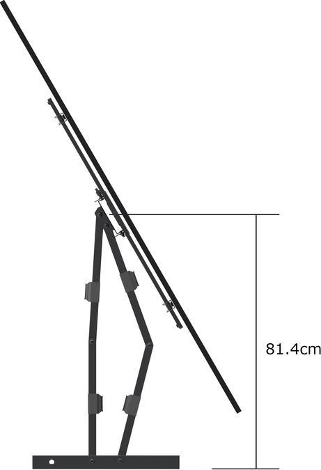 Productafbeelding Multibrackets Muurbeugel 42"-90", zwart, metaal, max 60 kg