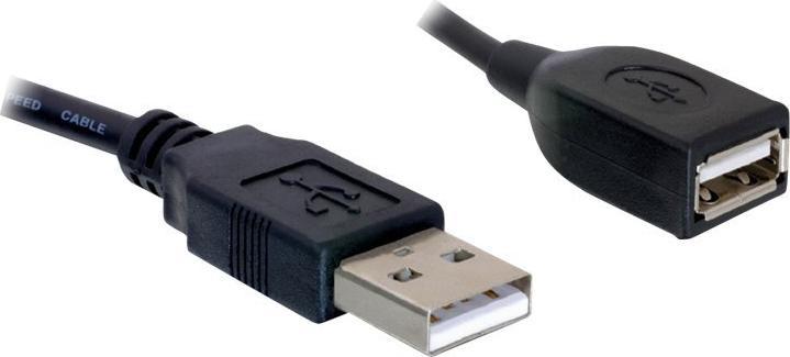 Actual product image Delock Cable USB 2.0 extension, A/A S/B (0.15 m, USB 2.0)