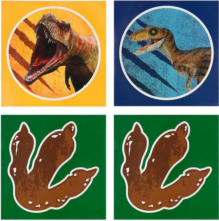 Produktbild Boland 4 Aufkleberbögen T-Rex 20 x 20 cm