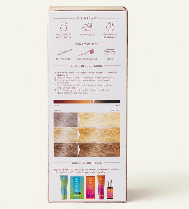 Actual product image Khadi Plant Hair Color (Blond)