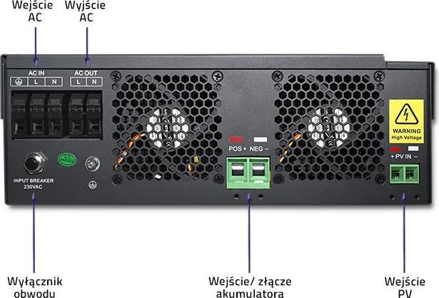 Produktbild Qoltec 53886 Hybrid-Solarwechselrichter