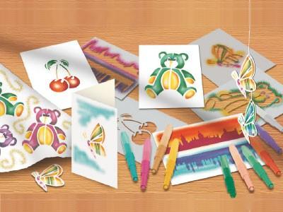 Image du produit Malinos Blopens Airbrush Pens Cool (Multicolore, 10 x)