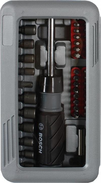 Produktbild Bosch Zubehör Titan-Schraubendreher-Set 46 Stück(e) (Innensechsrund TX M10, Innensechsrund TX M15, Innensechsrund TX M20, Innensechsrund TX M30, Kreuz Phillips PH M1, Kreuz Phillips PH M2, Innensechsrund TX M8, Innensechsrund TX M25, Innensechsrund TX M27, Innensechsrund TX M40, Kreuz Phillips PH M0, Kreuz Pozidriv PZ M1, Kreuz Pozidriv PZ M2)
