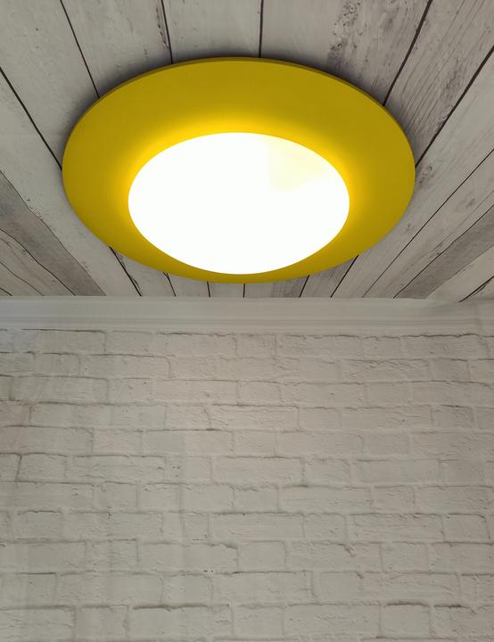 Actual product image Niermann Stand By Niermann Saturn ceiling light E27 yellow Made in Germany