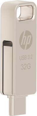 Image du produit HP Lecteur flash métallique 32 Go x206c OTG Type-C (32 Go, USB-A, USB-C)