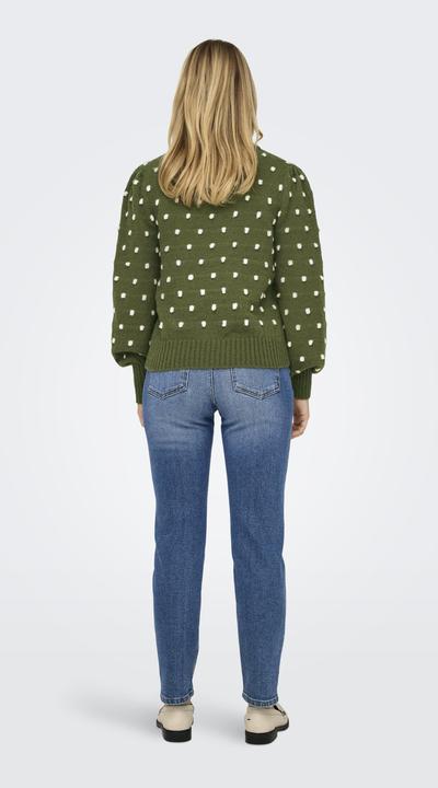 Actual product image JdY Regular fit High neck Long cuffs Puff sleeves Pullover Knitted jumper (XXL)
