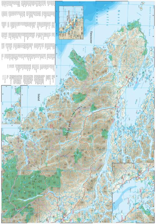 Produktbild Landkarte Vancouver Island (1:250.000)