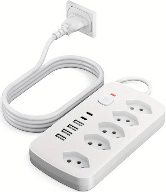 PhoneLook 11-in-1-Steckdosenleiste (5 x, USB-A, USB-C)