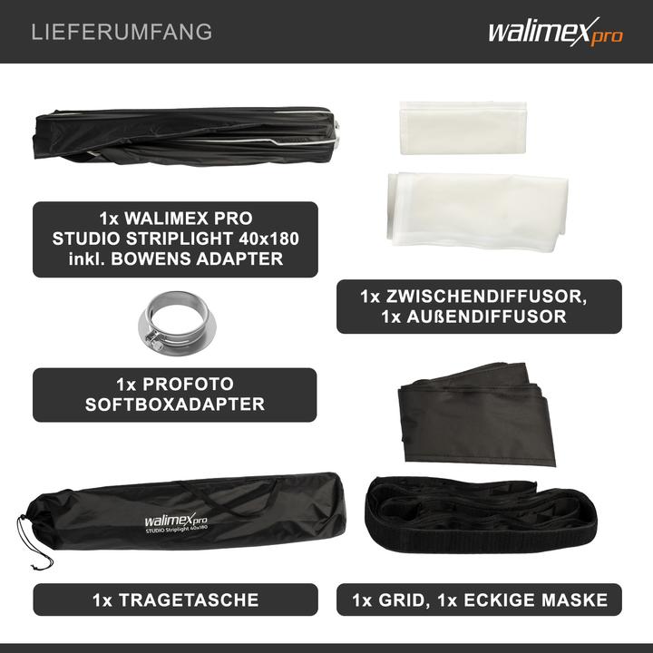 Produktbild Walimex pro Studio Striplight 40x180 Profoto (Softbox)