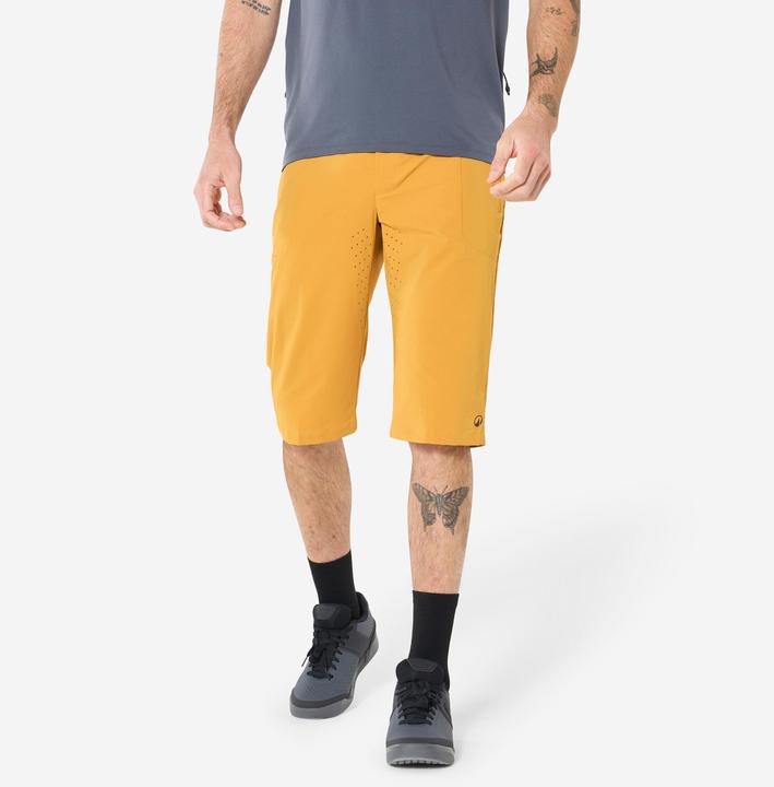 Image du produit Rockrider Short vélo unisexe réspirant, Ochre (L)