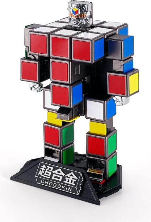 Actual product image Bandai Rubik's Cube Soul of Chogokin diecast action figure Rubik's Cube Robo 15 cm