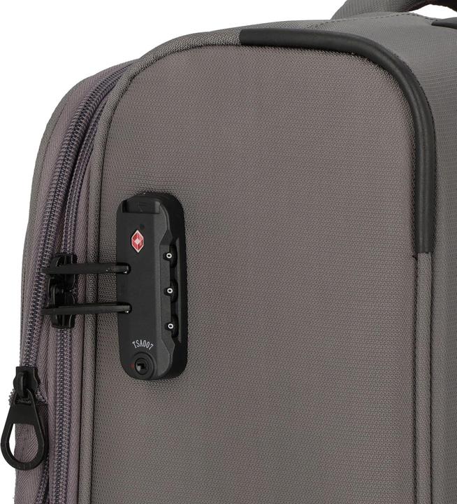 Immagine prodotto D&N Travel Line 9704 Carrello cabina a 4 ruote S 55 cm con ripiegamento elastico (38 l, Bagaglio a mano (fino a 50 litri))