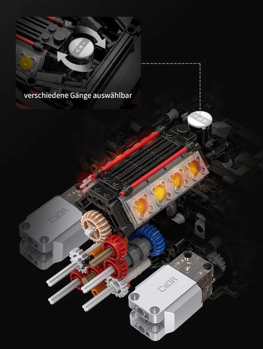 Produktbild Cada MASTER Red Super Car 1:8 inkl Power System