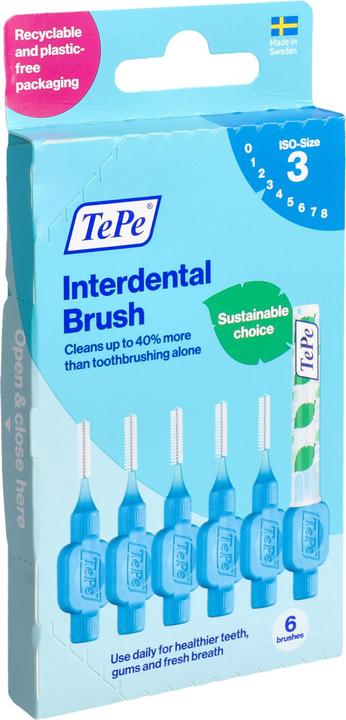 TePe Interdental Brush Blue 0.6 - Effective Oral Care (0.60 mm)