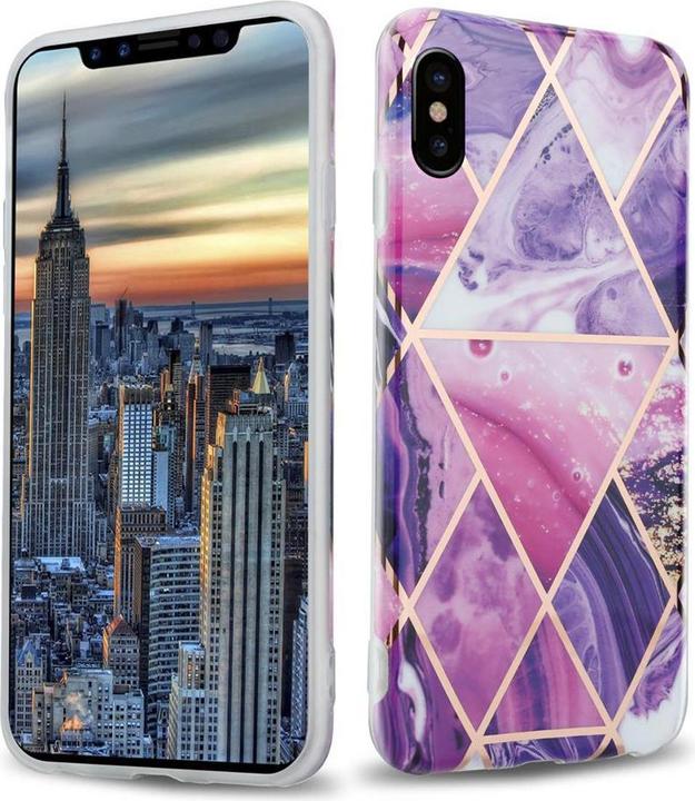 Produktbild Cadorabo IMD TPU Bunter Marmor Cover (Apple iPhone X)