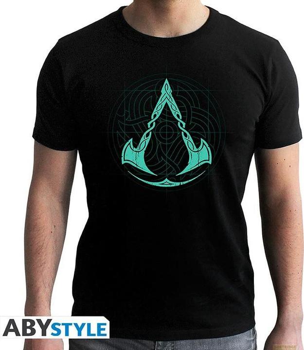 Produktbild ABYstyle ASSASSINS CREED - Tshirt - Valhalla Crest - man SS black - new fit (M)