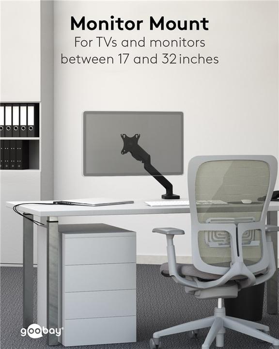 Produktbild Goobay Monitorhalterung mit Gasdruckfeder (Tisch, 32")