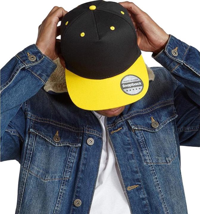 Image du produit Beechfield Casquette Snapback à 5 panneaux contrastés (paquet de 2) (Taille unique)