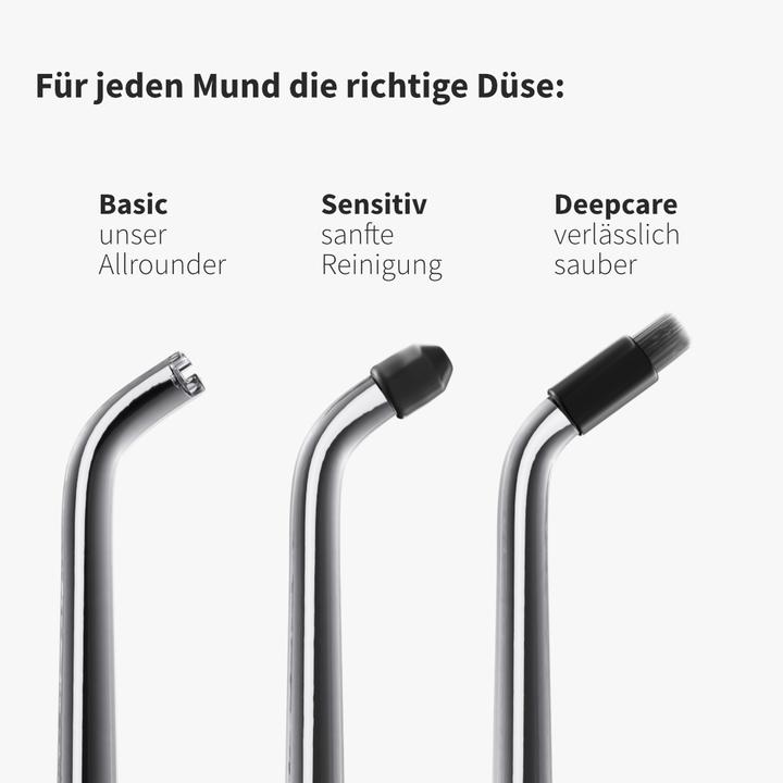 Immagine prodotto Zahnheld Getto di ricambio Deep Care 3x Bianco (Accessori per irrigatori orali)