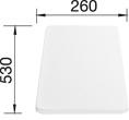 Image du produit Blanco Planche à découper en plastique blanc de qualité