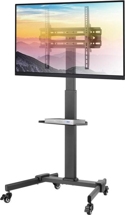 Produktbild Techly TV Trolley für LCD LED TV 81,28-139,7cm 32-55Zoll schwarz mit Ablage (55", 35 kg)