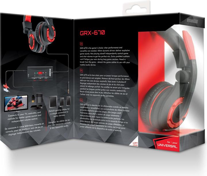 Immagine prodotto dreamGear DGUN-2588 GRX-670 Cuffia da gioco universale - Microfono a braccio - Telecomando in linea (Cablato)