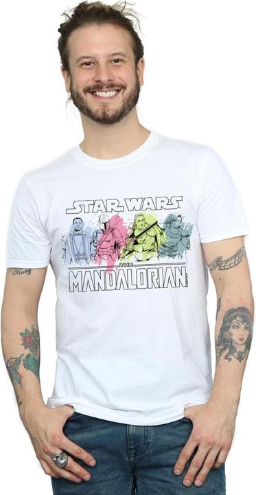 Immagine prodotto Star Wars The Mandalorian Character Pose Maglietta Uomo (L)