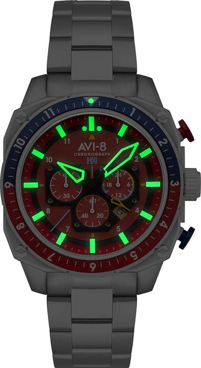 Actual product image AVI-8 AV-4100-22 Hawker Hunter Dual Time (Chronograph)