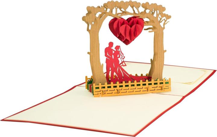 Image du produit Hervorragend Carte de mariage Jardin de mariage - 3D Pop-up (1 pcs)