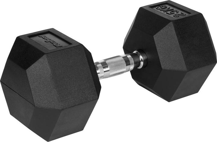 Produktbild Rebel Gummierte Hantel aus Gusseisen HEX 25 kg ACTIVE