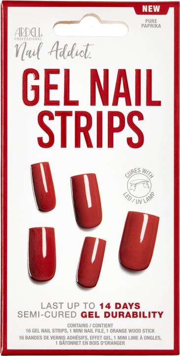 Actual product image Ardell Nail Addict - Gel Nail Strips Pure Paprika (Nail lutensil, Pure paprika)