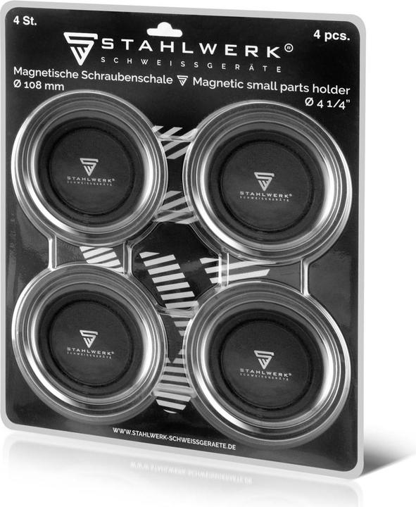 Produktbild Stahlwerk Magnetschale Zoll aus Kunststoff mit starkem Magnet 4 Stück (4 x)