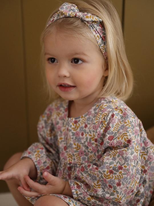Produktbild Vertbaudet Mädchen Baby-Set mit Blumen: Kleid & Haarband (80)