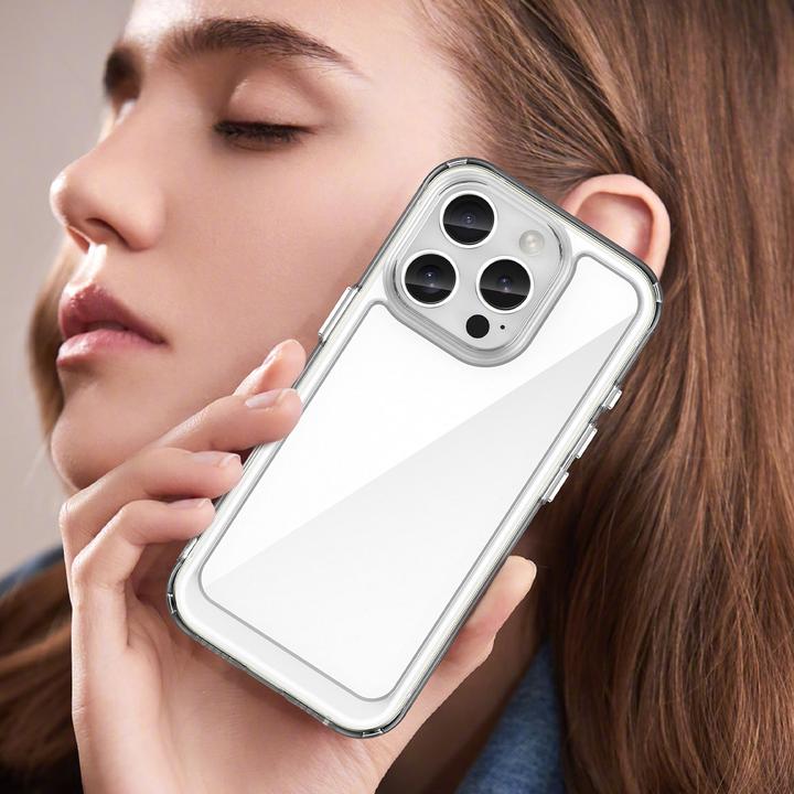 Actual product image Hurtel Outer Space Case with Gel Frame for iPhone 16 Pro Max - Clear (Apple iPhone 16 Pro Max)