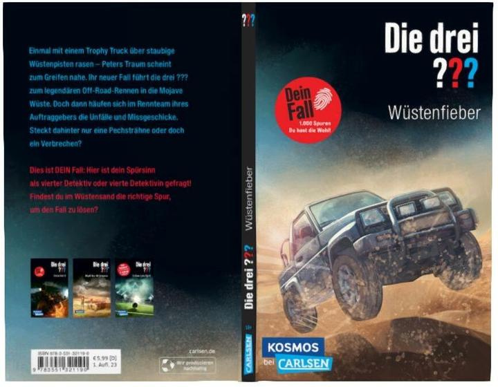 Immagine prodotto Die drei DREI FRAGEZEICHEN - Dein Fall Wüstenfieber (Evelyn Boyd., Tedesco)