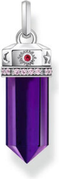 Produktbild Thomas Sabo Kettenanhänger mit facettierten imitierten Amethyst Silber geschwärzt (925er Silber)